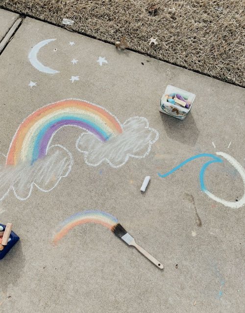 Chalk your driveway